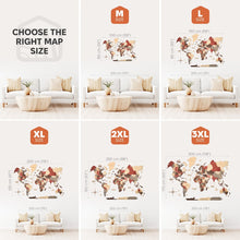 Load image into Gallery viewer, 3D Wooden World Map Smokey