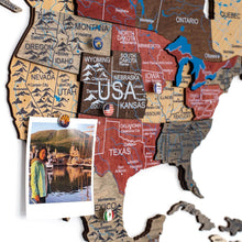 Load image into Gallery viewer, 3D Wooden World Map Fusion