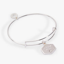 Load image into Gallery viewer, 'Future Mrs.' Mother of Pearl Charm Bangle