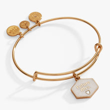 Load image into Gallery viewer, 'Future Mrs.' Mother of Pearl Charm Bangle