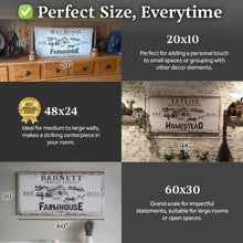 Load image into Gallery viewer, Rustic Farmhouse Personalized Sign II
