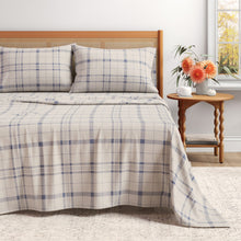 Load image into Gallery viewer, Turkish Cotton Flannel Sheet Set - Plaid &amp; Stripe Collection