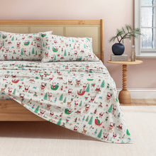 Load image into Gallery viewer, Turkish Cotton Christmas Flannel Sheet - Whittaker Collection