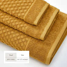 Load image into Gallery viewer, Cotton Diamond Waffle Weave Bath Towel Set - Grayson Collection