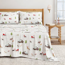 Load image into Gallery viewer, Turkish Cotton Christmas Flannel Sheet - Whittaker Collection