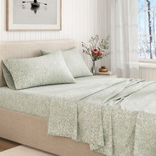 Load image into Gallery viewer, Turkish Cotton Flannel Sheet Set - Winter Floral Collection