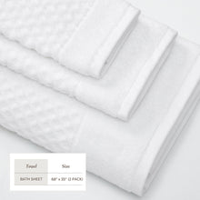 Load image into Gallery viewer, Cotton Diamond Waffle Weave Bath Towel Set - Grayson Collection