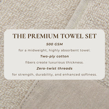 Load image into Gallery viewer, Cotton Linen-Like Border 6-Piece Towel Set - Priya Collection
