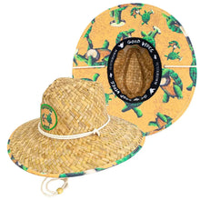 Load image into Gallery viewer, Peter Grimm Grateful Dead Dancing Turtles Lifeguard - Straw Lifeguard Hat