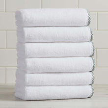 Load image into Gallery viewer, Cotton Border-Stitched 6-Piece Towel Set - Valery Collection