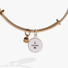 Load image into Gallery viewer, Gemini Zodiac Charm Bangle