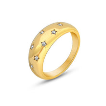 Load image into Gallery viewer, Geometric Brilliance Ring Minimalist High-Shine Bands for Stacking &amp; Styling (MAC272)