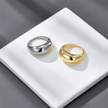 Load image into Gallery viewer, Geometric Brilliance Ring Minimalist High-Shine Bands for Stacking &amp; Styling (MAC272)