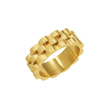 Load image into Gallery viewer, Geometric Brilliance Ring Minimalist High-Shine Bands for Stacking &amp; Styling (MAC272)