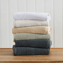 Load image into Gallery viewer, 100% Cotton Woven Texture Bath Towel Set - Marbella Collection