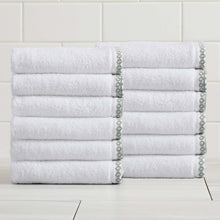 Load image into Gallery viewer, Cotton Border-Stitched 6-Piece Towel Set - Valery Collection