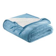 Load image into Gallery viewer, Velvet Plush Sherpa Bed Blanket - Sherpa Fleece Collection