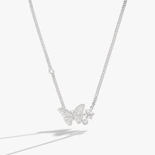 Load image into Gallery viewer, Glass Butterfly Inline Necklace