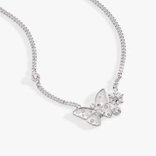 Load image into Gallery viewer, Glass Butterfly Inline Necklace