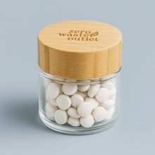 Load image into Gallery viewer, Reusable Glass Jar with Bamboo Lid - For Tooth Tablets