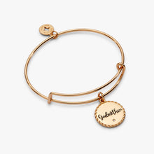 Load image into Gallery viewer, Godmother 'Loves Like A Parent, Acts Like A Friend' Charm Bangle