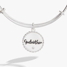 Load image into Gallery viewer, Godmother 'Loves Like A Parent, Acts Like A Friend' Charm Bangle