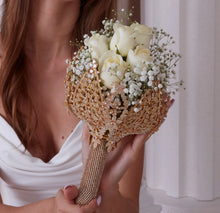 Load image into Gallery viewer, Gold Bouquet Holder, Gold Wedding Bouquet