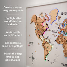 Load image into Gallery viewer, Map on Board LED 2.0 Gold