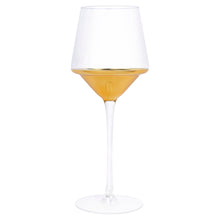 Load image into Gallery viewer, Gold Triangle Glasses - Set of 4