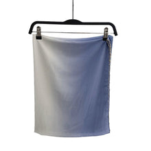 Load image into Gallery viewer, Gradient Colour Pearl Chiffon Beaded Chain Hijab (MH137)