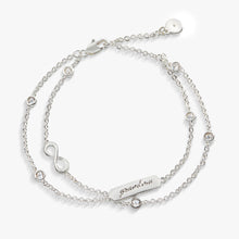 Load image into Gallery viewer, Grandma Infinity Chain Double Strand Bracelet