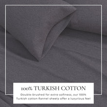 Load image into Gallery viewer, Heathered Solid Cotton Blend Flannel Sheet Set - Anders Collection