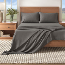 Load image into Gallery viewer, Heathered Solid Cotton Blend Flannel Sheet Set - Anders Collection