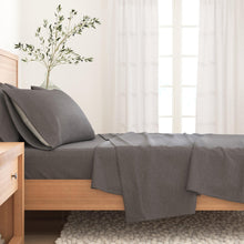 Load image into Gallery viewer, Heathered Solid Cotton Blend Flannel Sheet Set - Anders Collection