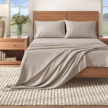 Load image into Gallery viewer, Heathered Solid Cotton Blend Flannel Sheet Set - Anders Collection