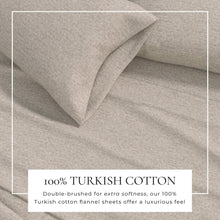 Load image into Gallery viewer, Heathered Solid Cotton Blend Flannel Sheet Set - Anders Collection