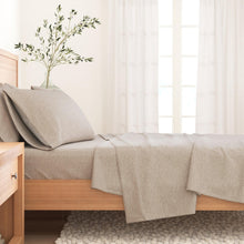 Load image into Gallery viewer, Heathered Solid Cotton Blend Flannel Sheet Set - Anders Collection