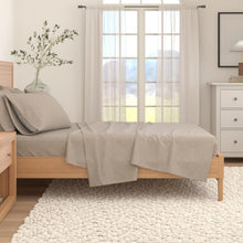 Load image into Gallery viewer, Heathered Solid Cotton Blend Flannel Sheet Set - Anders Collection