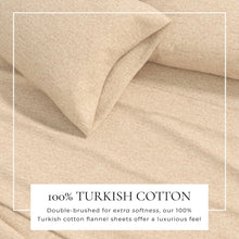 Load image into Gallery viewer, Heathered Solid Cotton Blend Flannel Sheet Set - Anders Collection