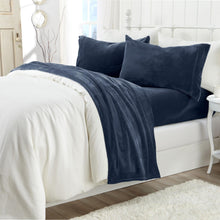 Load image into Gallery viewer, Solid Jewel-Toned Plush Sheet - Velvet Luxe Collection