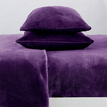 Load image into Gallery viewer, Solid Jewel-Toned Plush Sheet - Velvet Luxe Collection