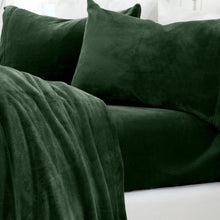 Load image into Gallery viewer, Solid Jewel-Toned Plush Sheet - Velvet Luxe Collection