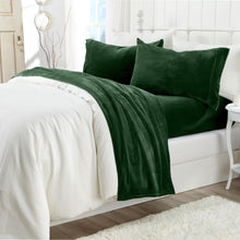 Load image into Gallery viewer, Solid Jewel-Toned Plush Sheet - Velvet Luxe Collection