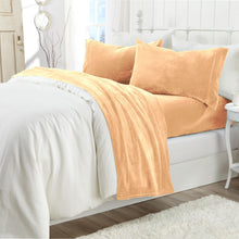 Load image into Gallery viewer, Solid Jewel-Toned Plush Sheet - Velvet Luxe Collection