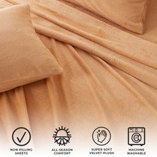 Load image into Gallery viewer, Solid Jewel-Toned Plush Sheet - Velvet Luxe Collection