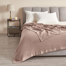 Load image into Gallery viewer, 100% Cotton Small Waffle Weave Blanket - Hazel Collection