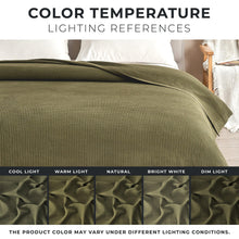 Load image into Gallery viewer, 100% Cotton Small Waffle Weave Blanket - Hazel Collection