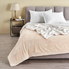 Load image into Gallery viewer, Ribbed Sherpa Throw Blanket - Corduroy Collection