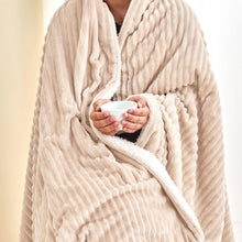 Load image into Gallery viewer, Ribbed Sherpa Throw Blanket - Corduroy Collection