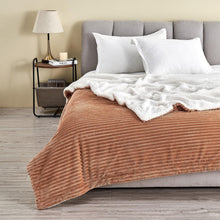 Load image into Gallery viewer, Ribbed Sherpa Throw Blanket - Corduroy Collection